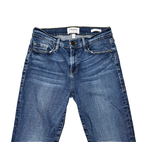 FRAME Denim Le Skinny De Jeanne Tulip Hem Ankle Jeans size 28 York - Picture 9 of 16